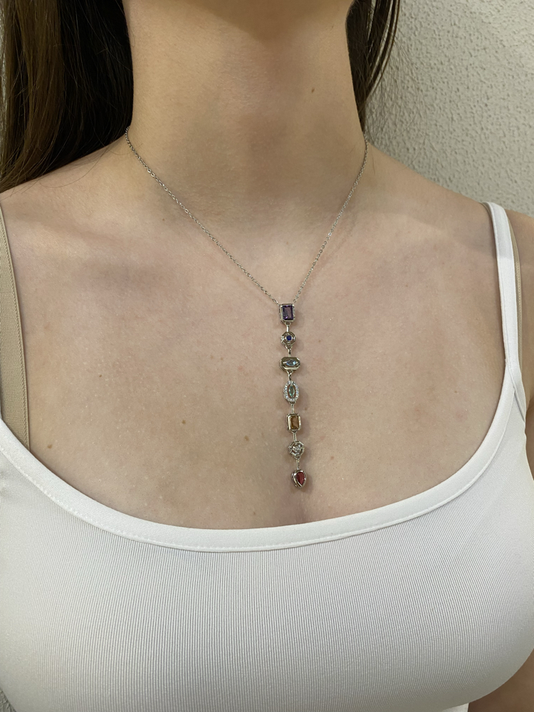 Gold/Silver Y Kolye
