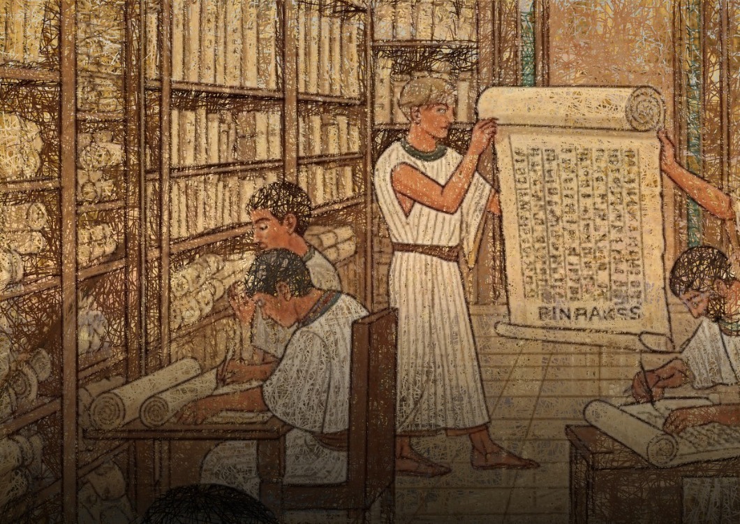 Antik Katalog Sistemi: İskenderiye Kütüphanesi Pinakes Çalışması (A3)