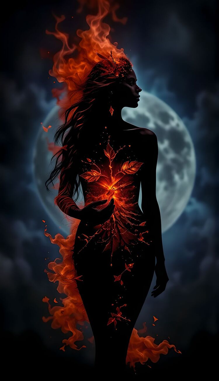 Girl in fire #1