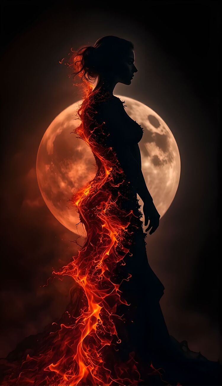 Girl in fire #2