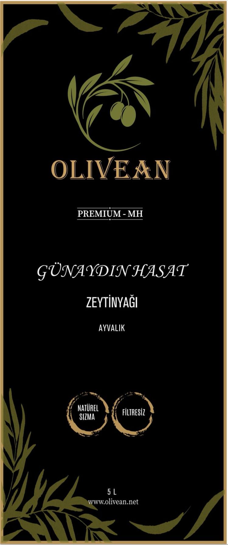 2025-2026 / Olivean Günaydın Hasat Zeytinyağı - 5 Litre