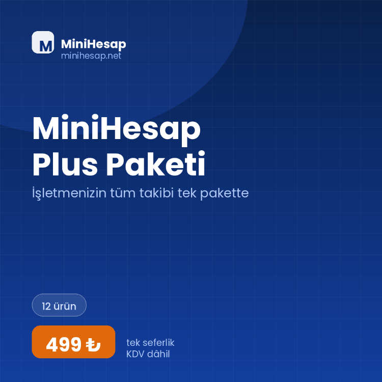 MiniHesap Plus Paketi – İşletmenizin Tüm Takibi Tek Pakette (12 Excel Dosyası)