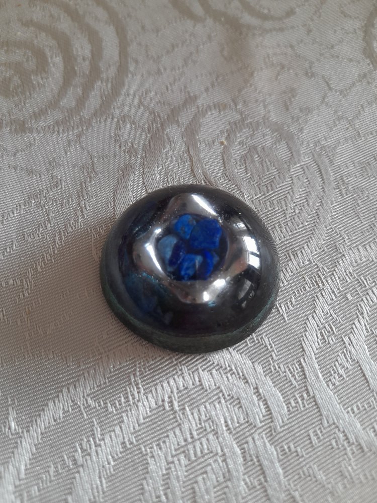 Yarım Küre orgonit obje lapislazuli