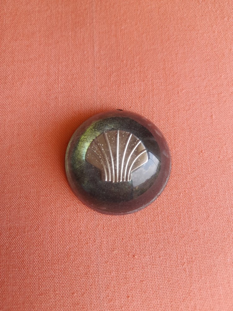 Yarım Küre orgonit obje metal kabuk