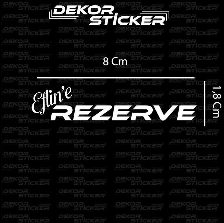 İsim rezerve Sticker 