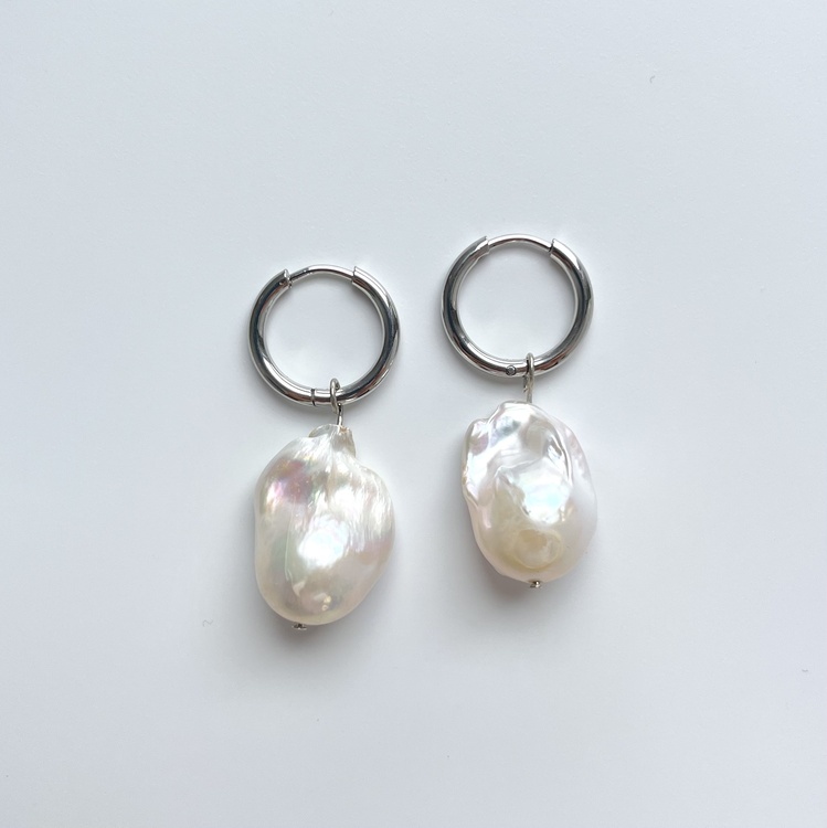 Silver Baroque Earrings