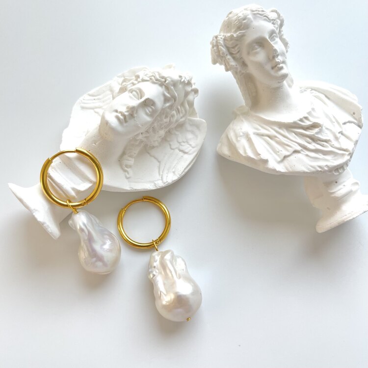 Gold Baroque Earrings