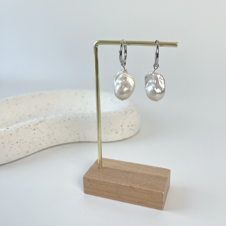 Silver Baroque Earrings