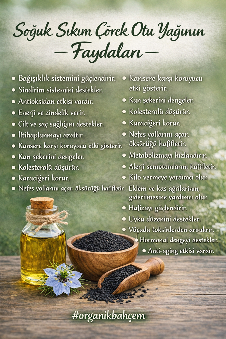 Çörek otu yağı ( soğuk sıkım) 100 ml