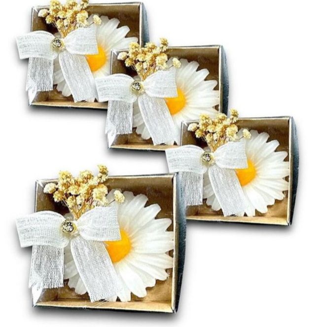 *1068* - HEDİYELİK PAPATYA MUM