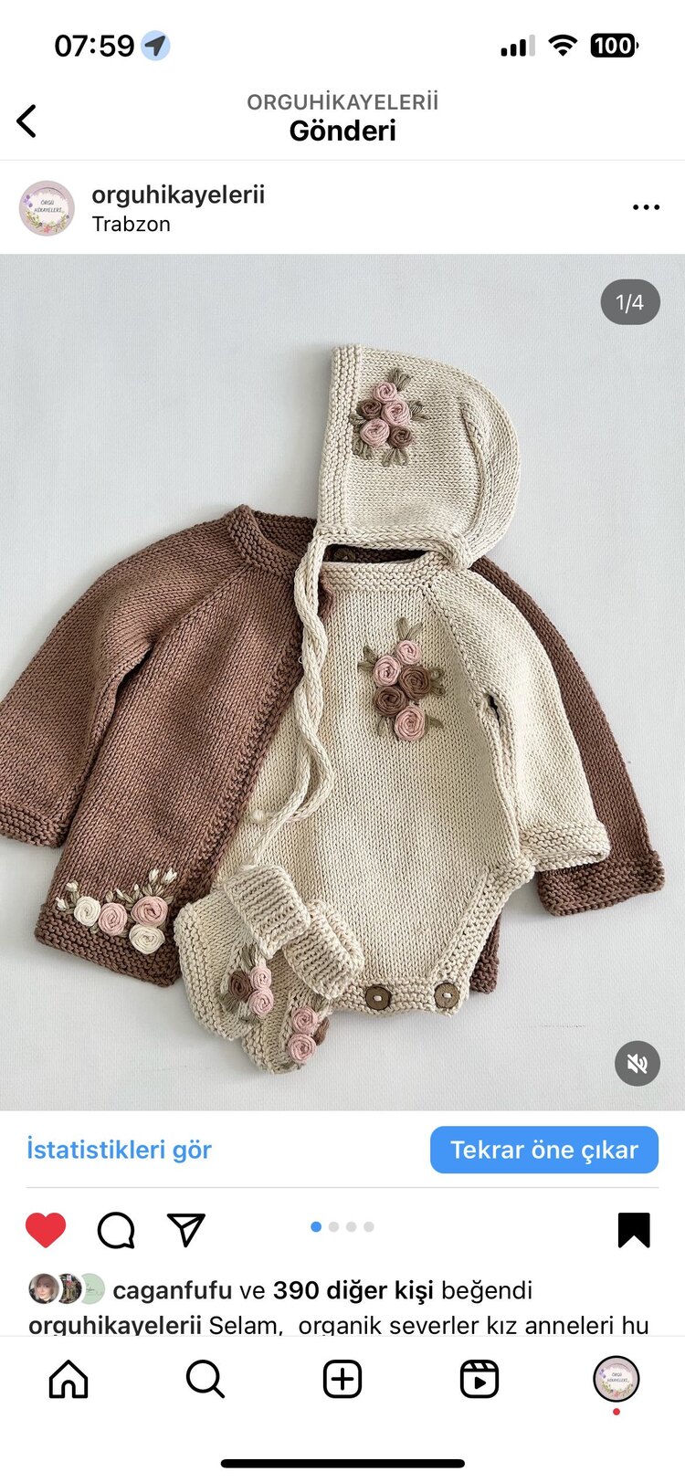 Organik işlemeli set