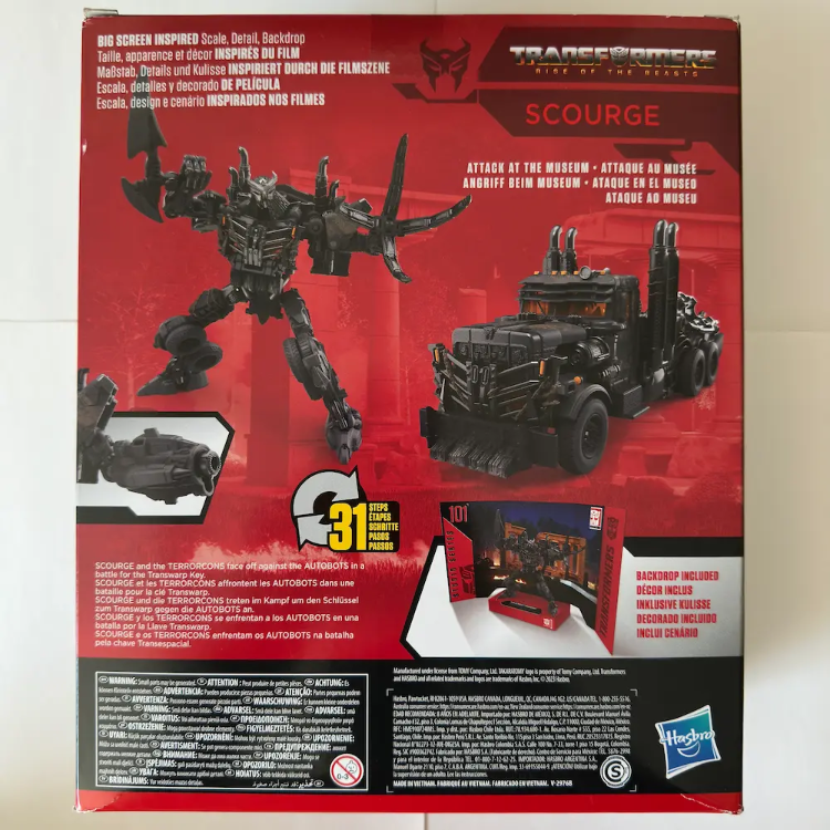 Hasbro Transformers Studio Series 101 RotB Scourge (Tükendi)