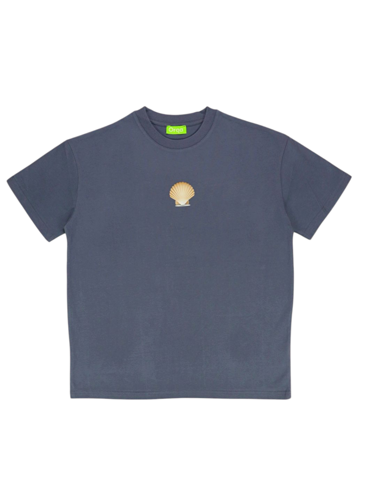 Unisex İstridye Baskılı %100 Pamuk Tshirt