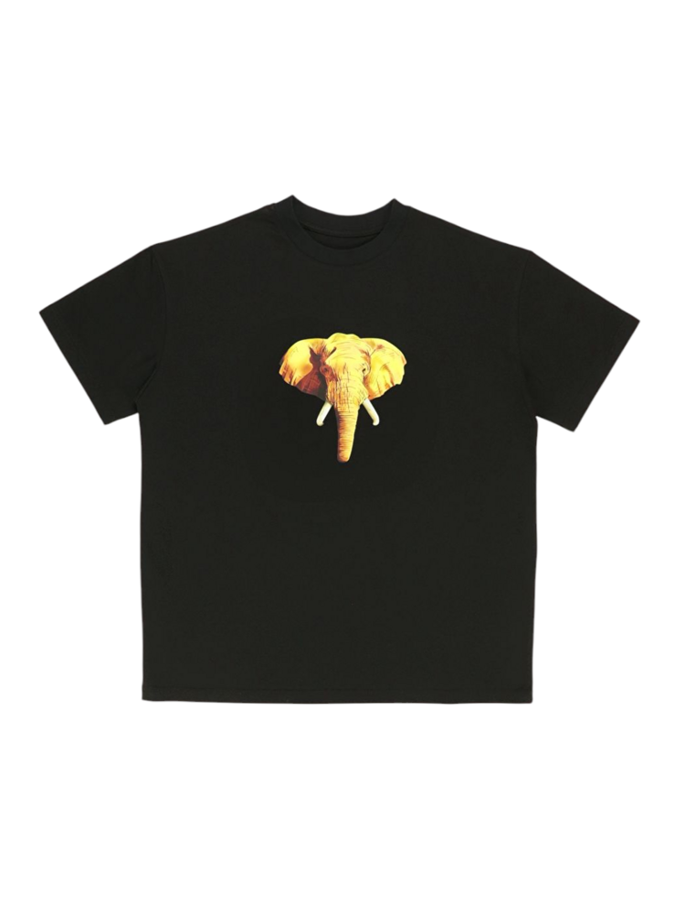 Unisex Fil Baskılı %100 Pamuk Basic Tshirt