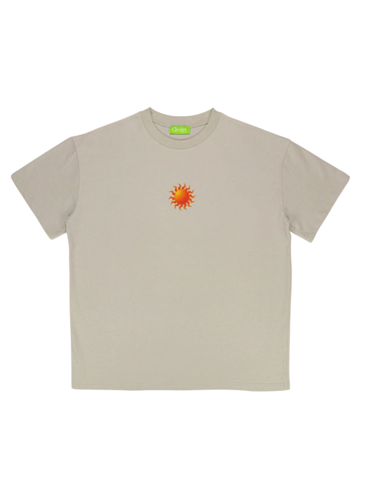 Unisex Güneş Baskılı %100 Pamuk Tshirt