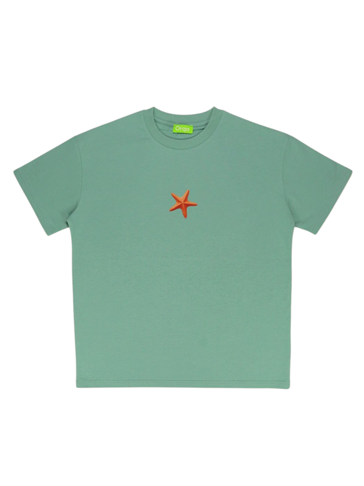 Unisex Deniz Yıldızı Baskılı %100 Pamuk Tshirt