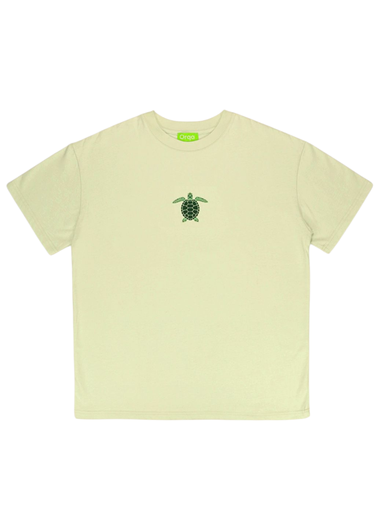 Unisex Kaplumbağa Baskılı %100 Pamuk Tshirt
