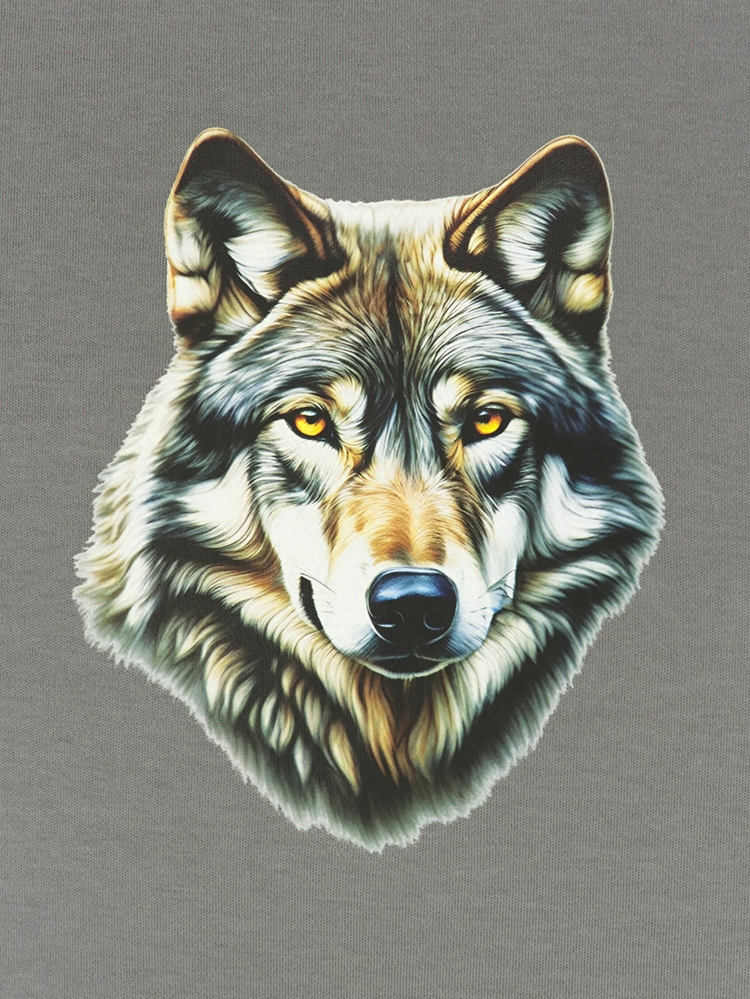 Unisex Kurt Baskılı %100 Pamuk Basic Tshirt
