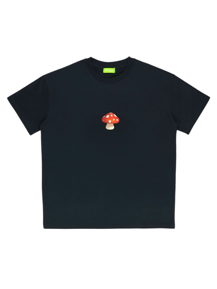 Unisex Mantar Baskılı %100 Pamuk Tshirt