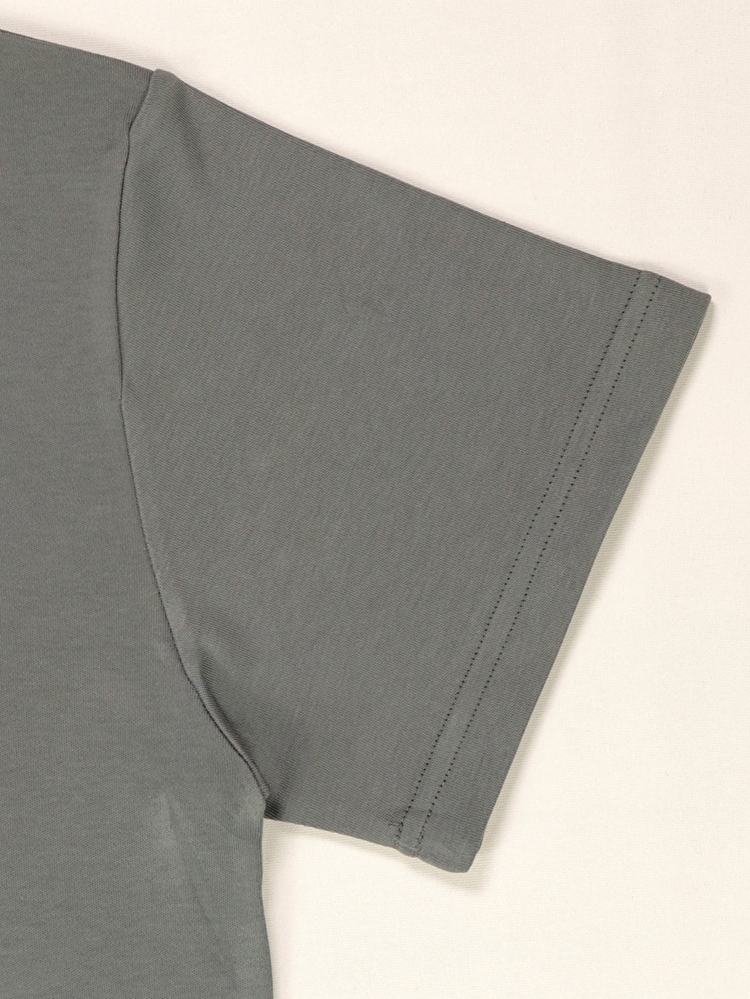 Unisex Kurt Baskılı %100 Pamuk Basic Tshirt