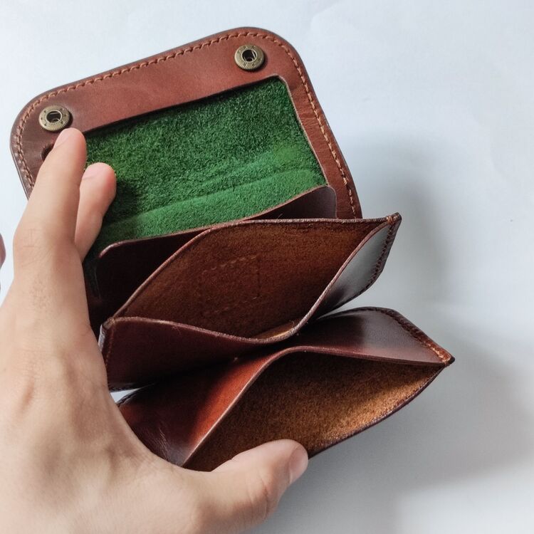 Oselo Deri Çıtçıtlı Cüzdan