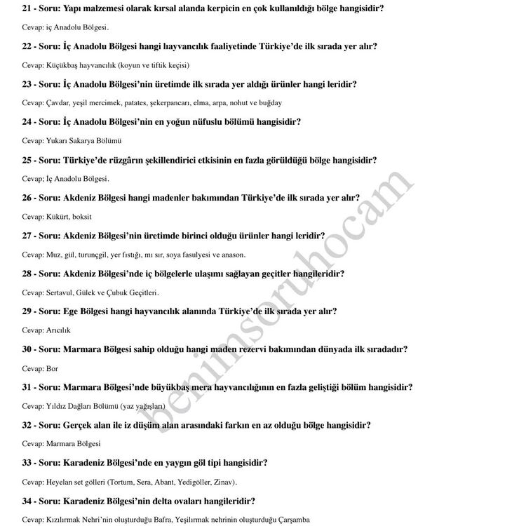 KPSS TARİH COĞRAFYA VATANDAŞLIK HIZ NOTLARI PDF