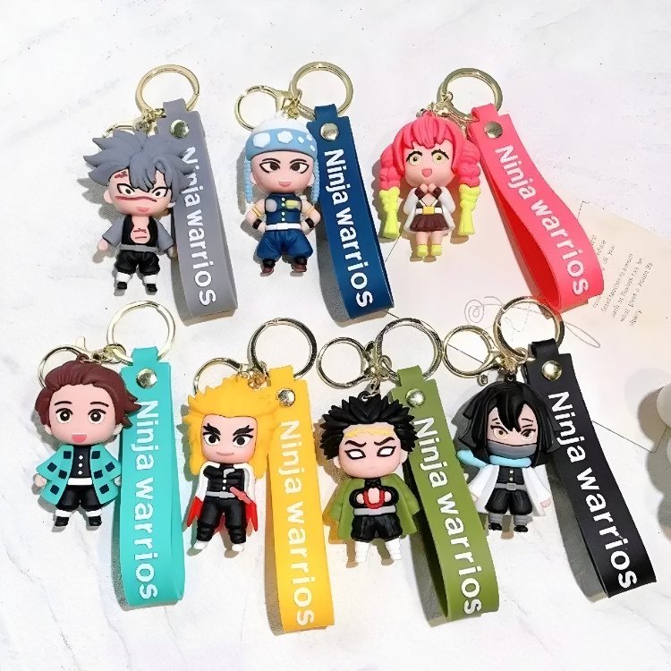 Demon Slayer Figür Anahtarlık(Sticker hediyeli)