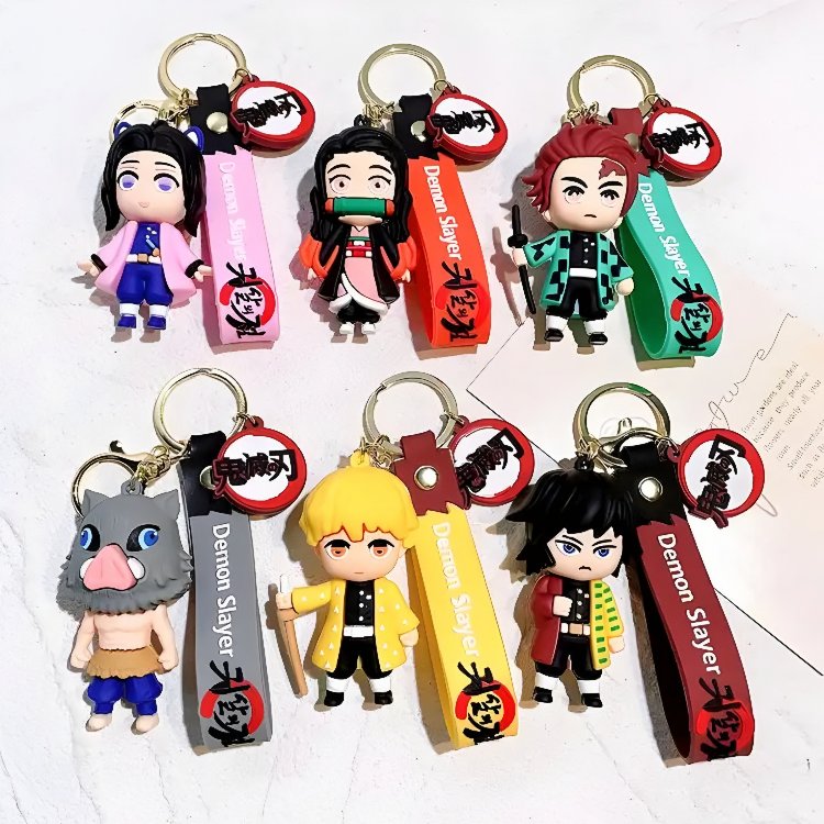 Demon Slayer Figür Anahtarlık(Sticker hediyeli)