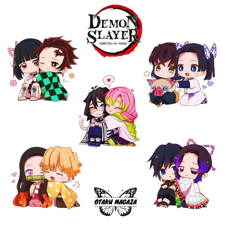 Demon Slayer Lovers Sticker Set 