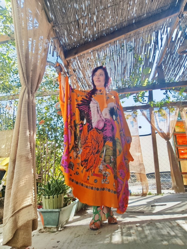 Tasarım Oversize Kaftan Elbise 'GÜNEŞİN ÖZGÜR HÂLİ'
