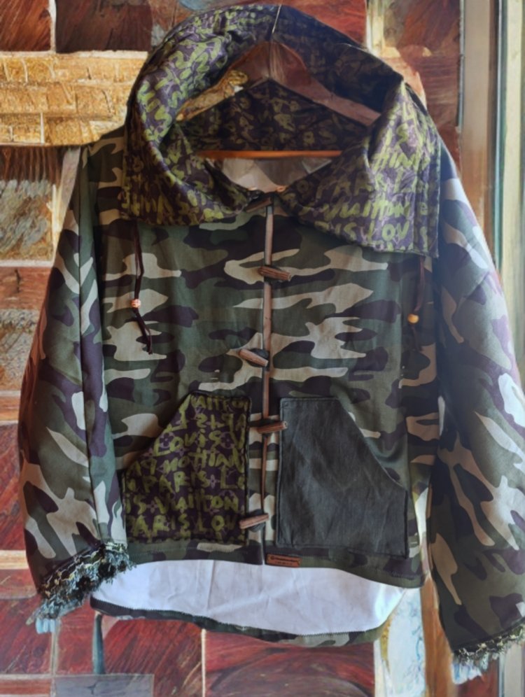 Unisex Tasarım Kamuflaj Desen Mont 'GÖÇ