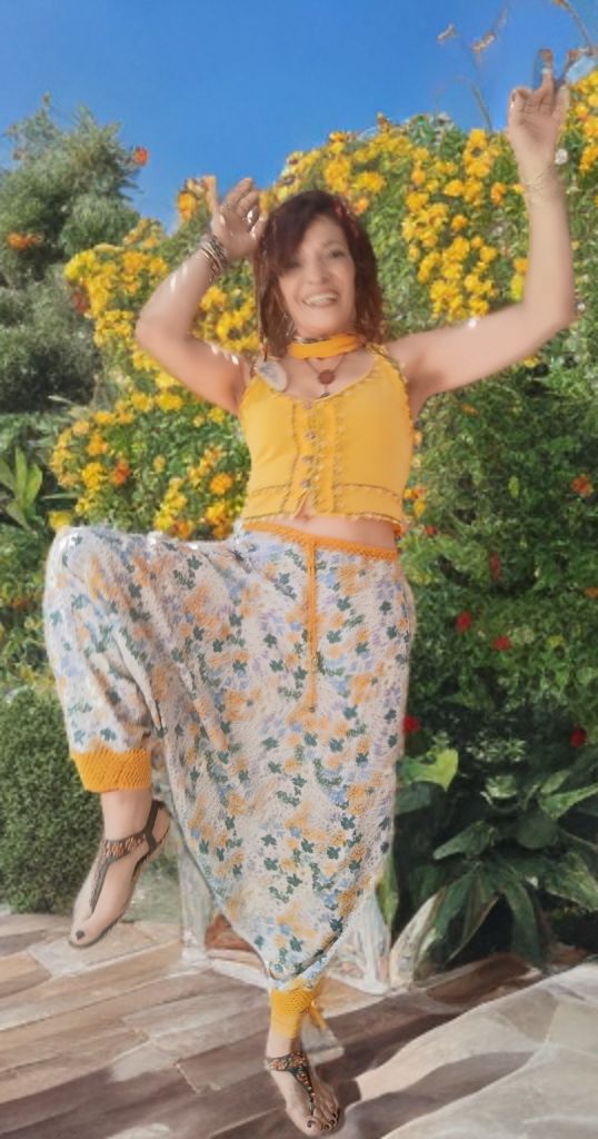 Şalvar &Crop Bluz
