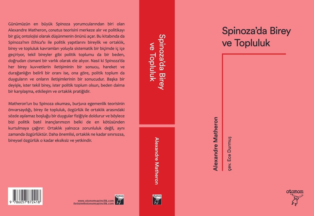 Spinoza'da Birey ve Topluluk