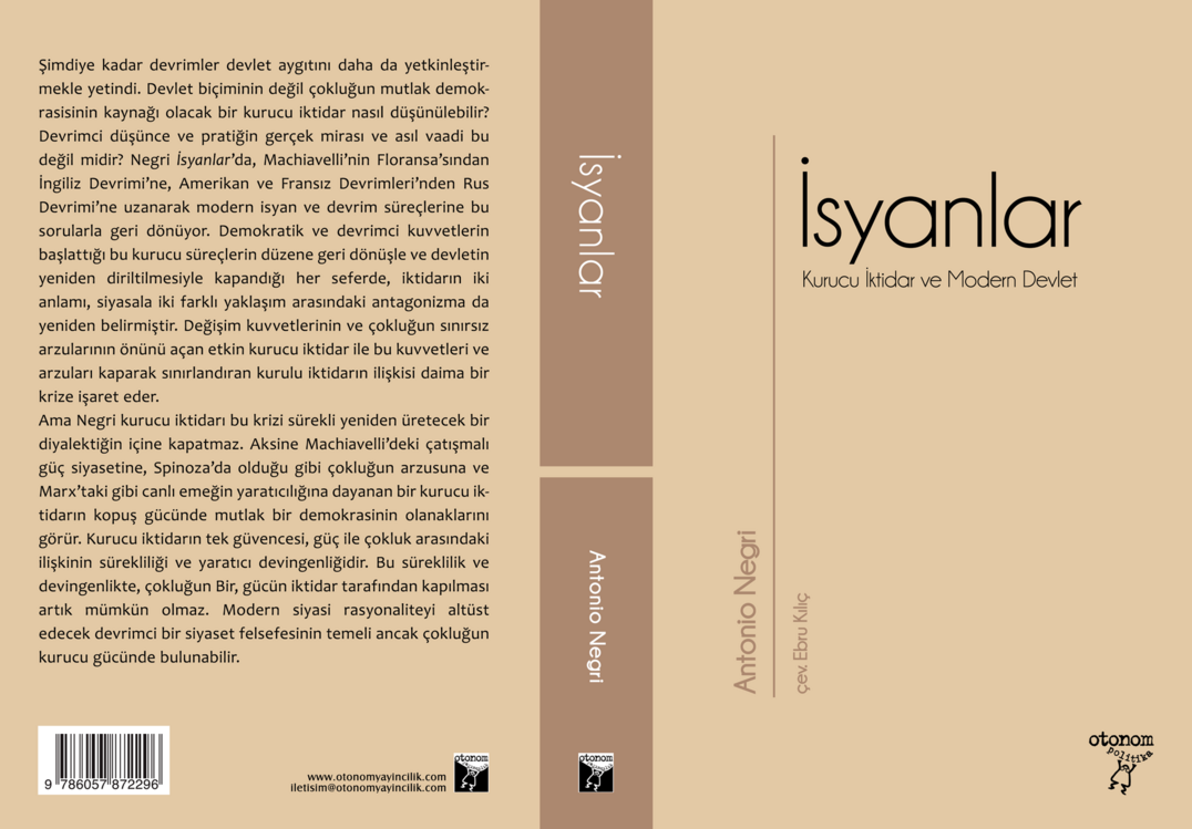İsyanlar: Kurucu İktidar ve Modern Devlet