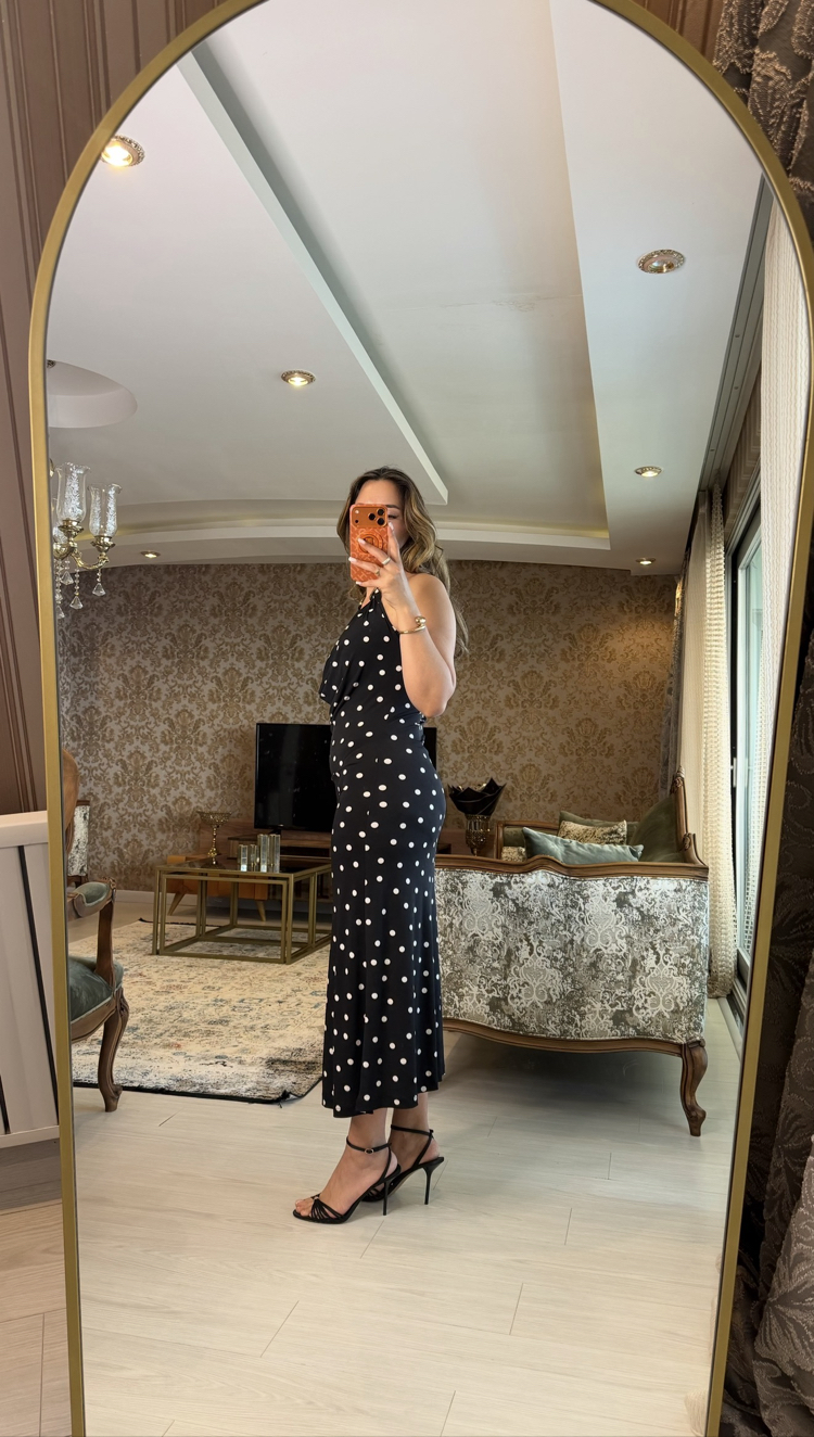 Diva puantiyeli elbise