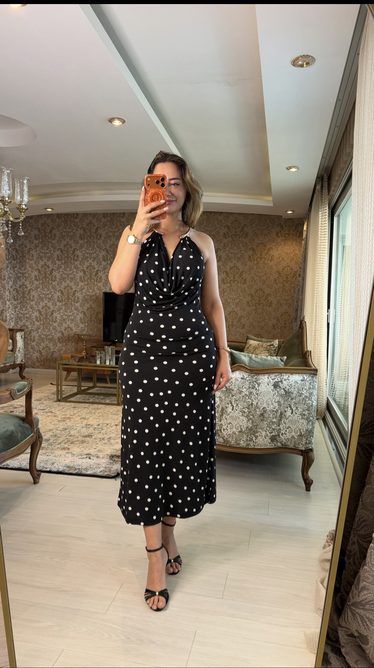 Diva puantiyeli elbise