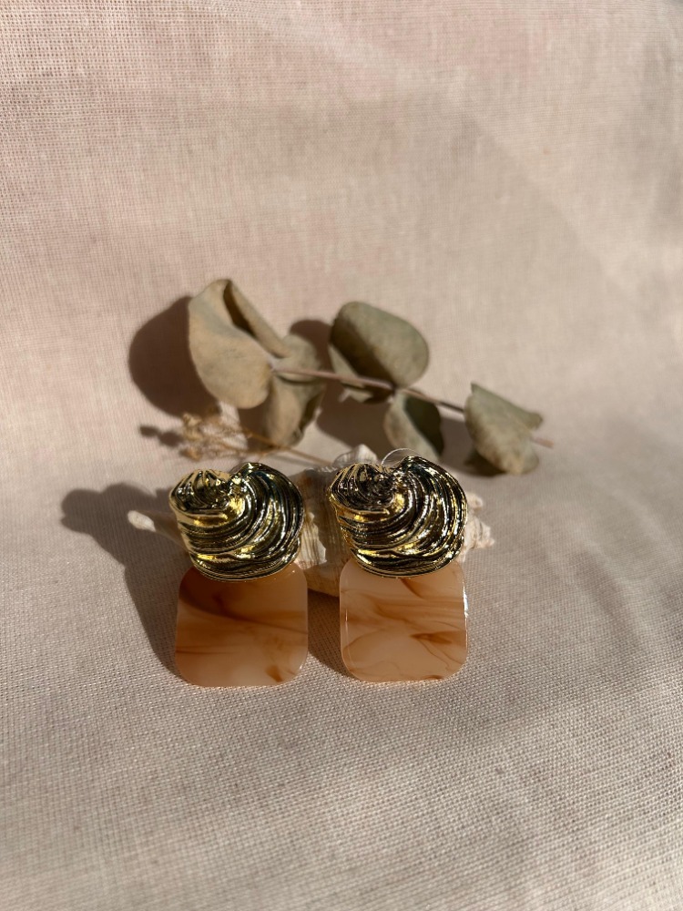 Gold Wave Küpe