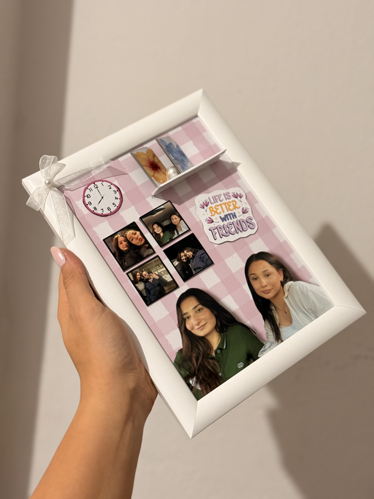 İster sevgili ister dost 3D tablo tasarımı