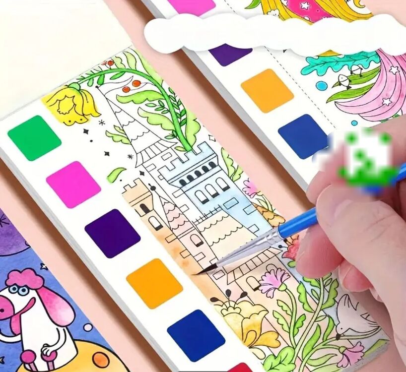 Suluboya Boyayanabilir Kitap ayraçları 