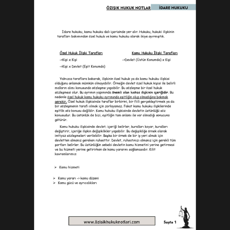 İDARE HUKUKU-GÜZ DÖNEM.VİZE.(B).CLASS