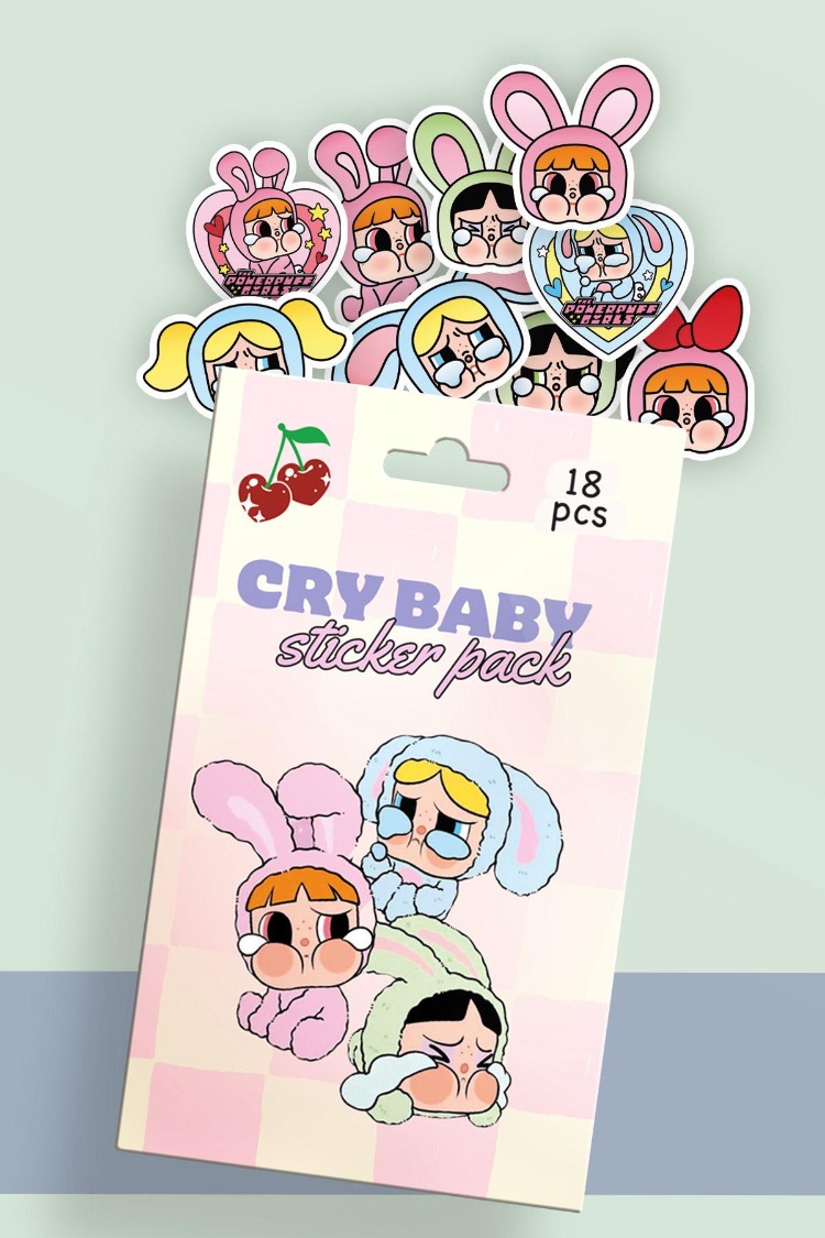 CRY BABY 18'Lİ STİCKER 