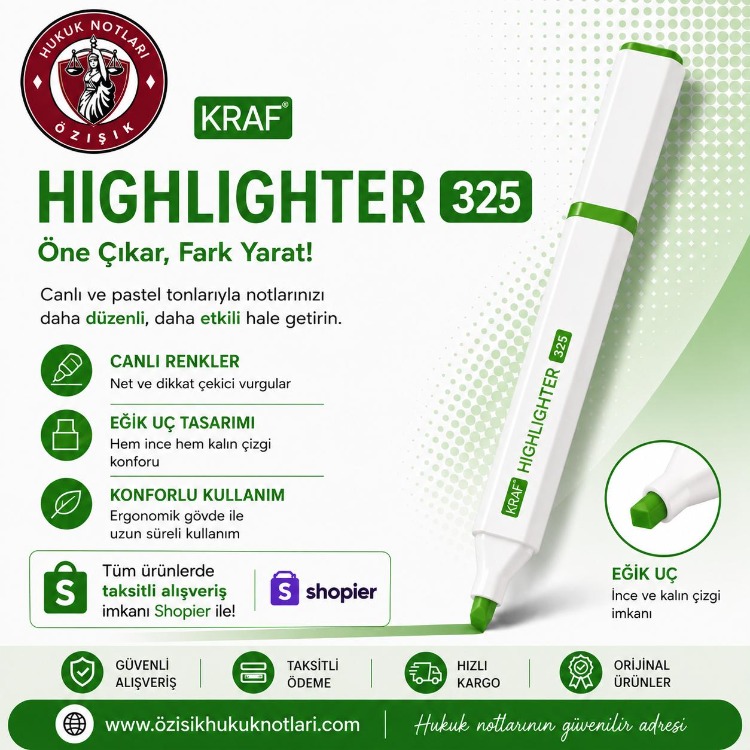 KRAF-HIGHLIGHTER 325 FOSFORLU (YEŞİL)