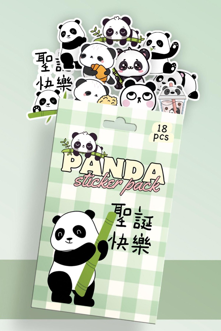 PANDA 18'Lİ STİCKER 
