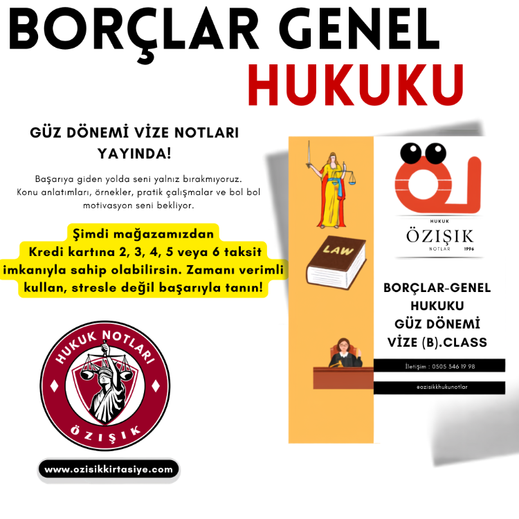 BORÇLAR (GENEL) HUKUKU-GÜZ.DÖNEMİ.VİZE.(B).CLASS