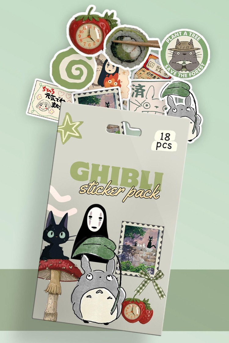 GHIBLI-18 Lİ STİCKER 
