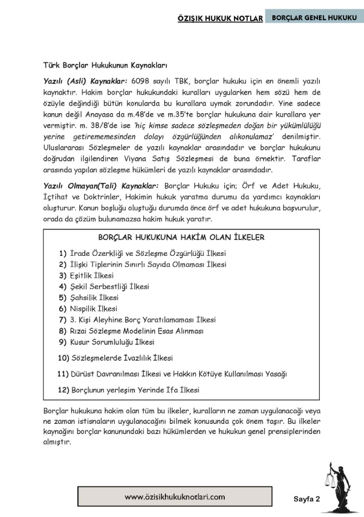 BORÇLAR (GENEL) HUKUKU-GÜZ.DÖNEMİ.VİZE.(B).CLASS