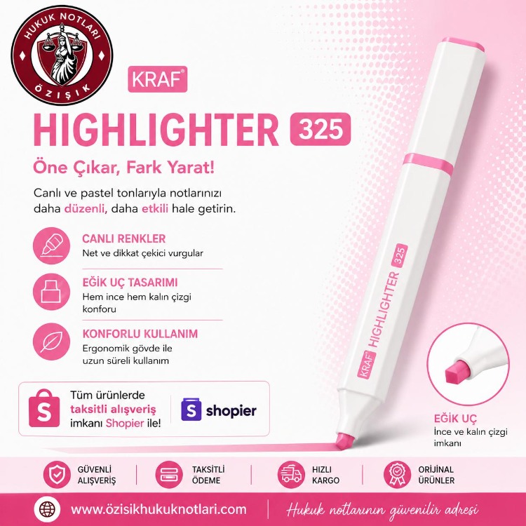 KRAF-HIGHLIGHTER 325 FOSFORLU (PEMBE)