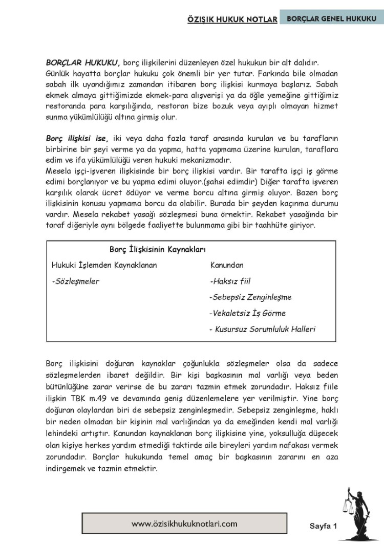 BORÇLAR (GENEL) HUKUKU-GÜZ.DÖNEMİ.VİZE.(B).CLASS