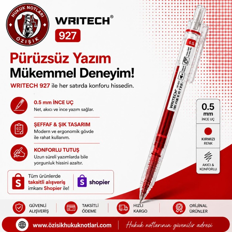 WRITECH TÜKENMEZ KALEM (KIRMIZI)