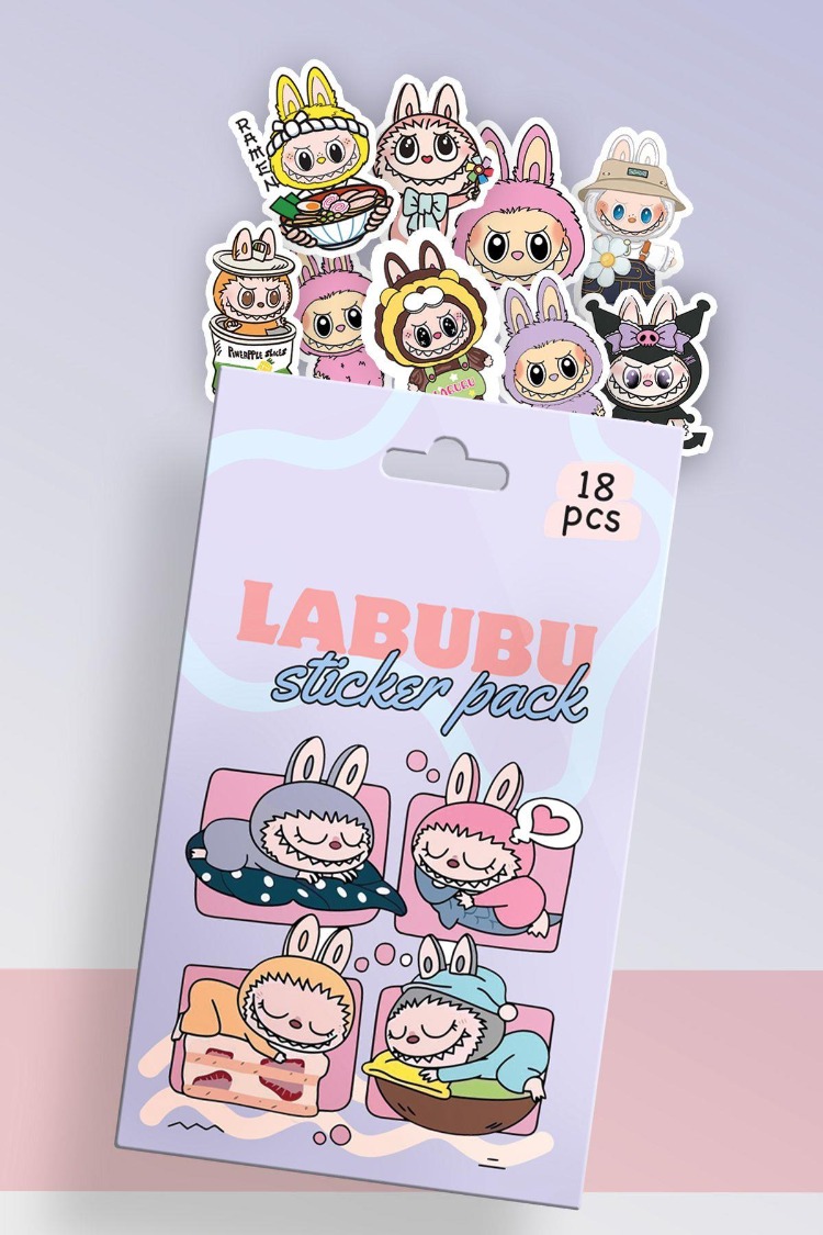 LABUBU STİCKER 18'Lİ